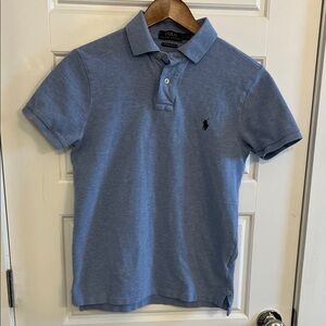 Ralph Lauren Light Blue Custom Slim Fit Polo